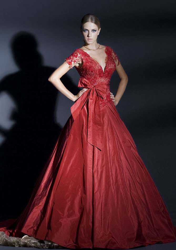 Red Wedding Dress 2  Fantastical Wedding Stylings