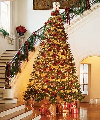 gold christmas tree white christmas tree with red christmas tree ...