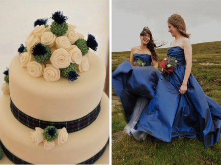 Modern wedding cakes scotland