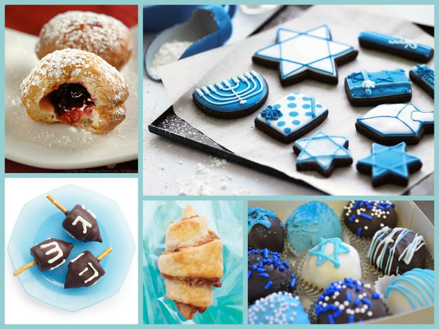 Hanukkah Treats Collage